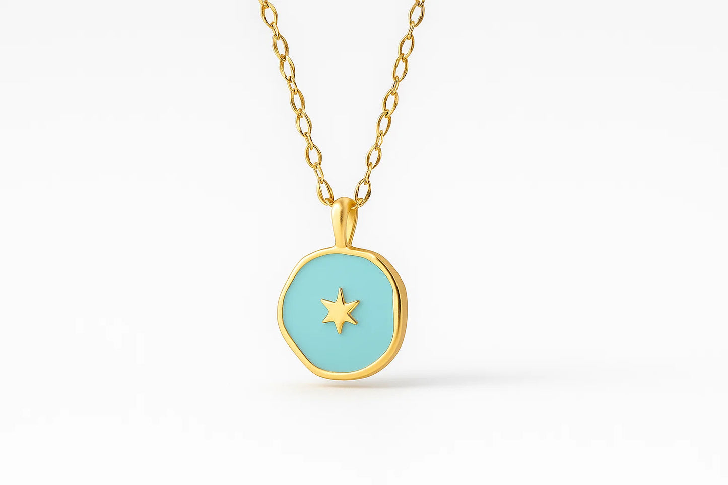 Blue North Star Necklace