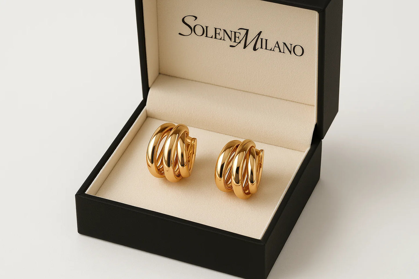 Triple Bold Hoops