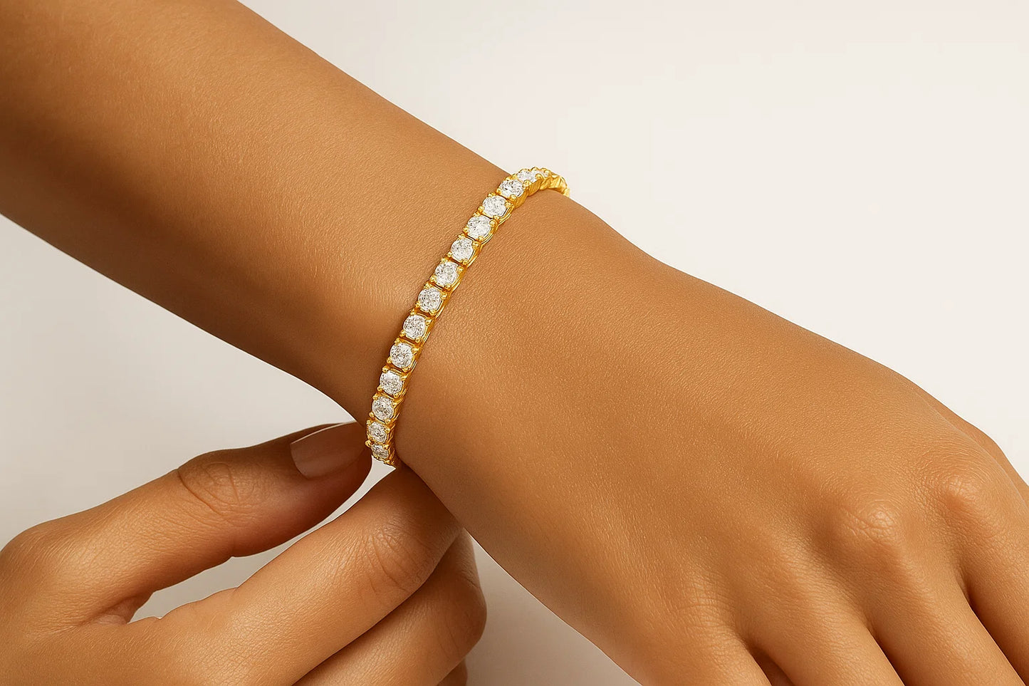 Luxe Radiance Tennis Bracelet