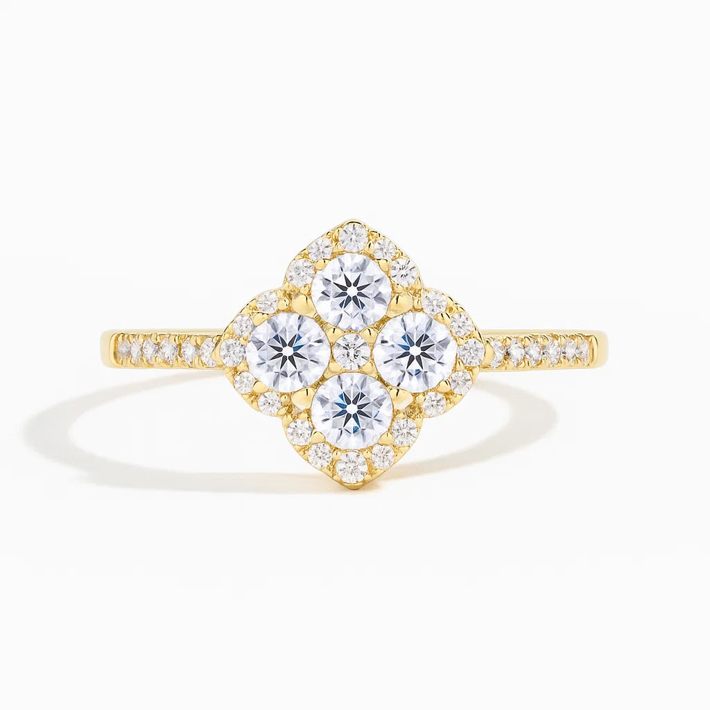 Lumière Bloom Ring – Pure White Edition