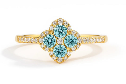 Azure Bloom Ring – Limited Color Edition