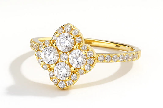 Lumière Bloom Ring – Pure White Edition