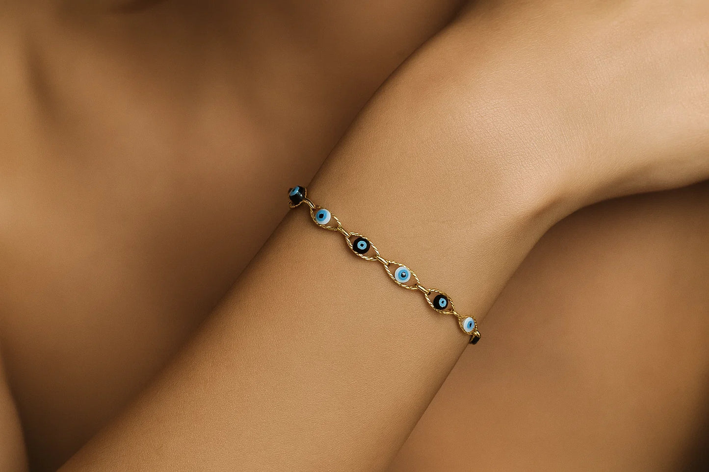 Noor – Evil Eye Link Bracelet