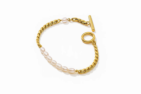 Oria – Chain & Pearl Fusion Bracelet