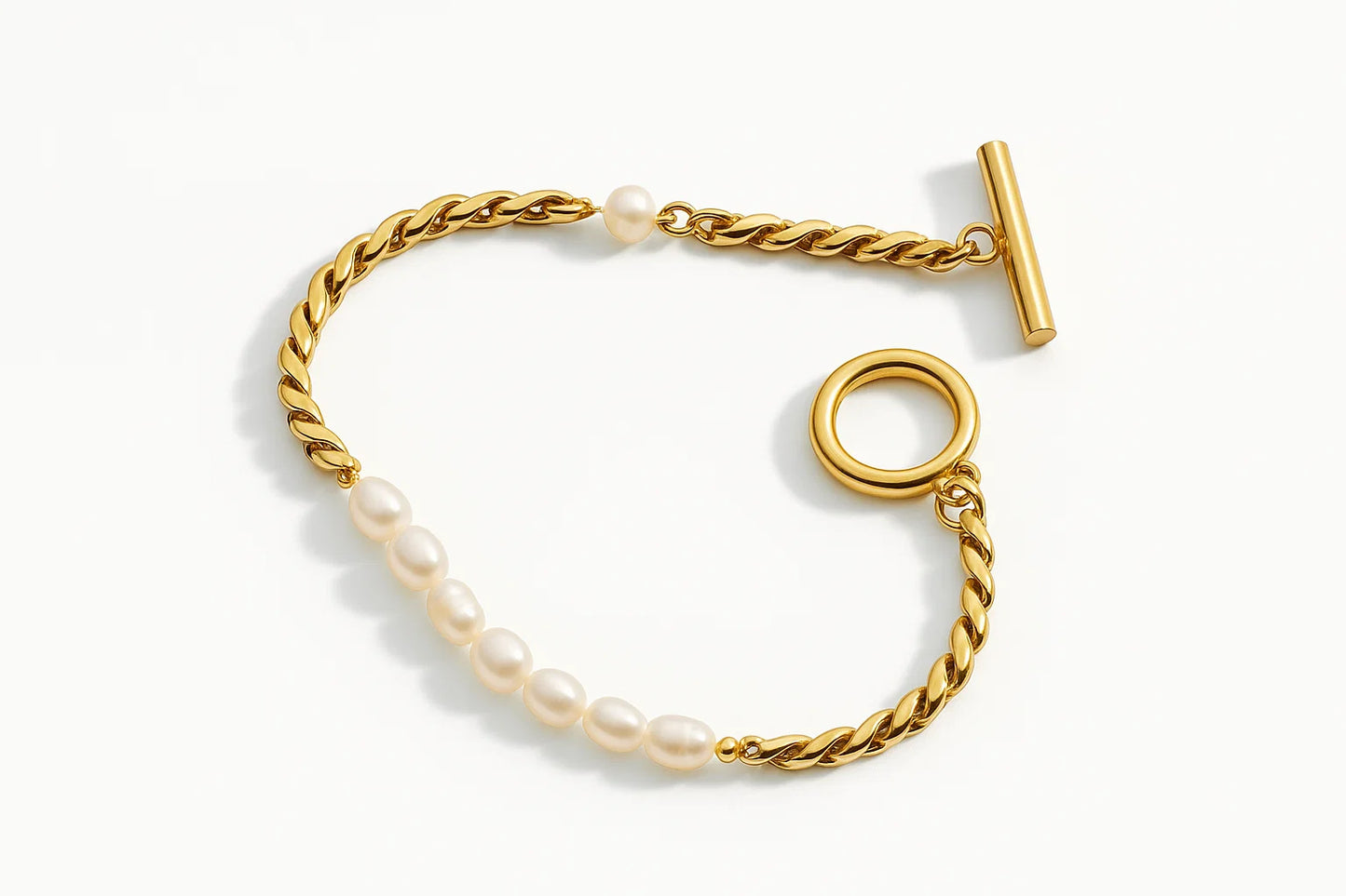 Oria – Chain & Pearl Fusion Bracelet